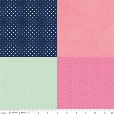 Fusible Cotton Fat Sixth- Pack #14 On Trend